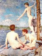 Henry Scott Tuke The bathers oil painting